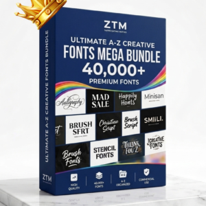 ultimate a z creative fonts mega bundle – 40,000+ premium typefaces